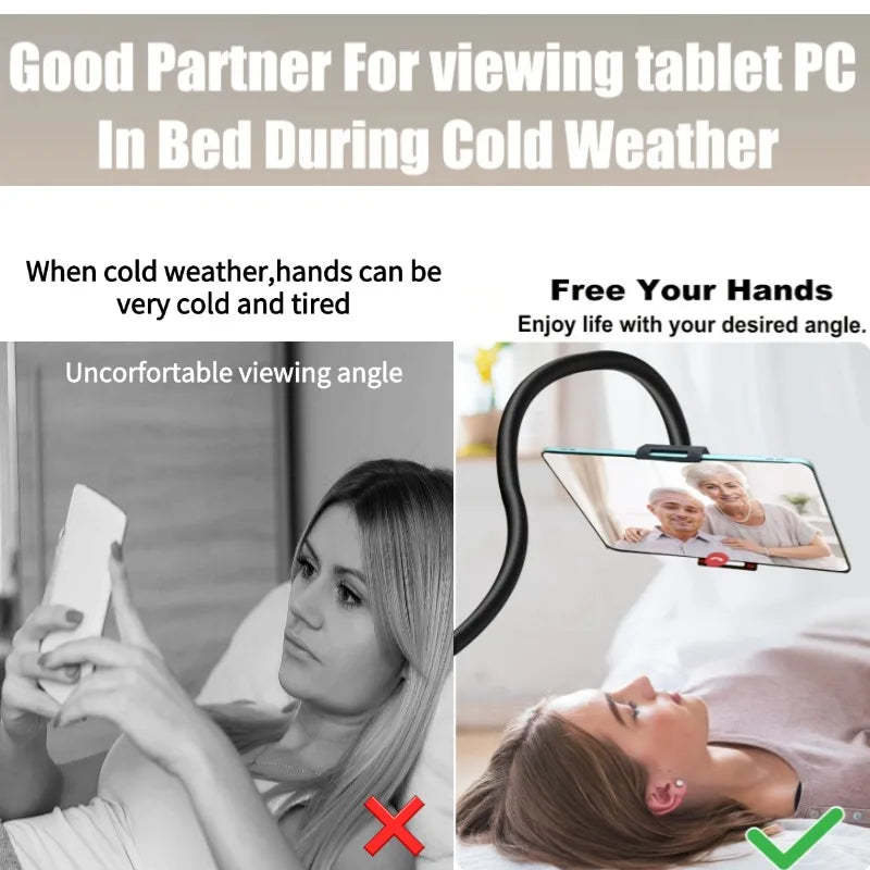 1/2pcs Tablet & Phone Stand Holder, Thicker Flexible Arm Gooseneck Tablet Holder for Ipad Mini Pro Air Kindle Christmas Gift Zpaxo