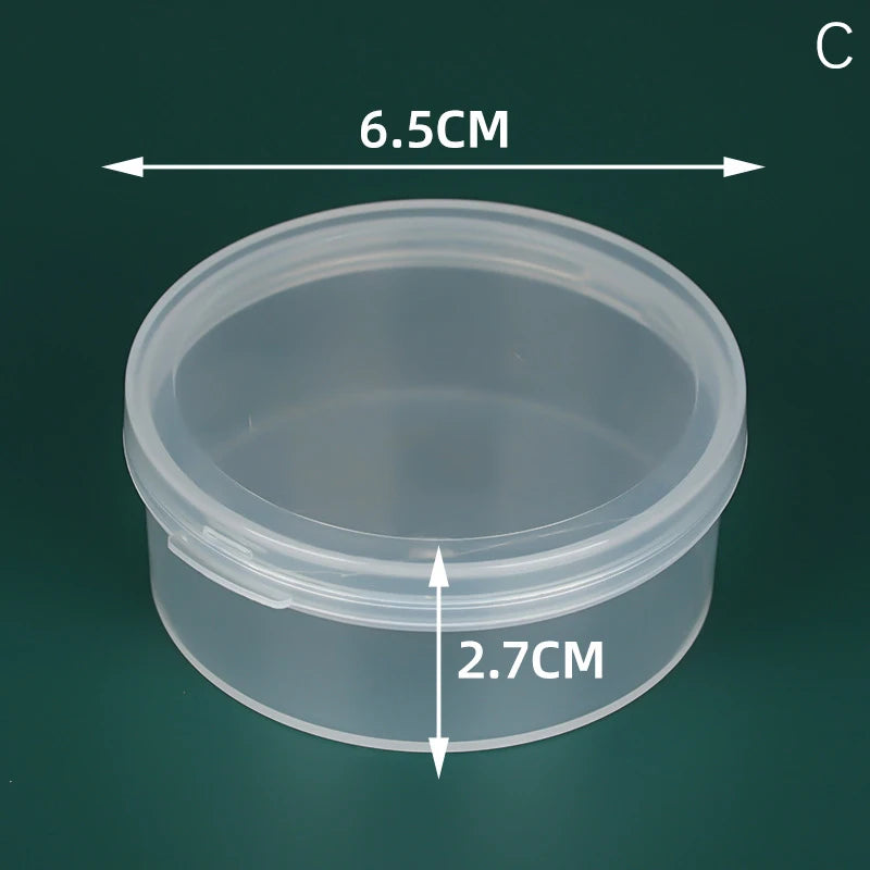CMPlastic Box Case Triangle Round Square Puff Transparent Sponge