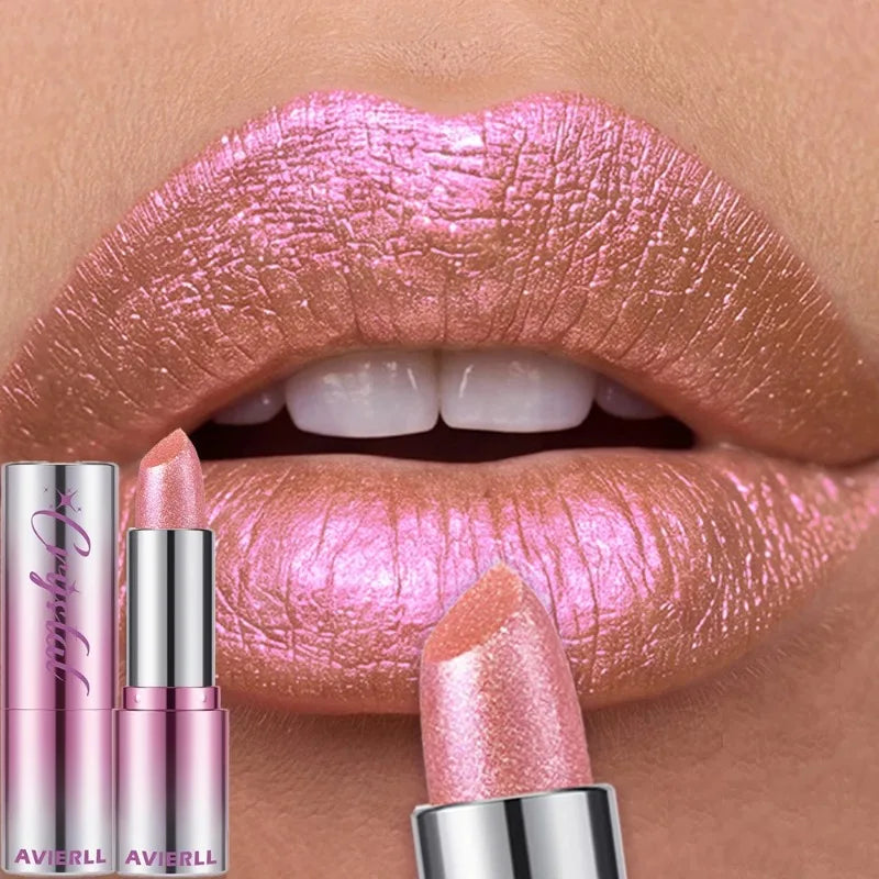 14 Colors Metallic Sparkle Lipstick Polarizing Glitter Shiny Lip Gloss Waterproof Long Lasting Gold Pearl Shine Sexy Lips Makeup Zpaxo 09
