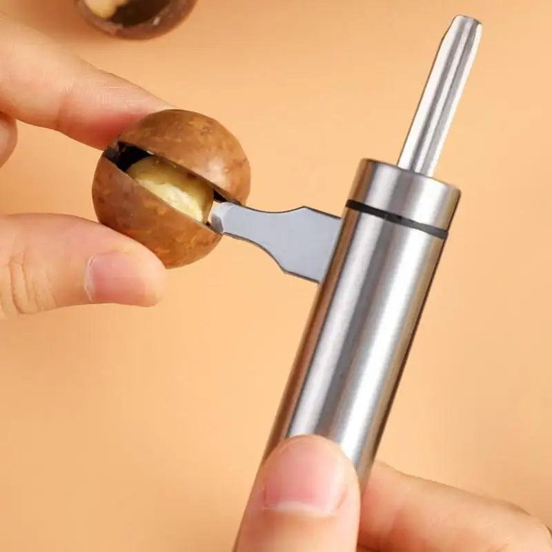 2 In 1 Manual Stainless Steel Nut Cracker Mechanical Sheller Walnut Nutcracker Fast Opener Kitchen Tools Fruits And Vegetables Zpaxo