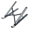 652F Vertical Laptop Stand Space Saving Desktop Holder 6 Gear Zpaxo Black CN