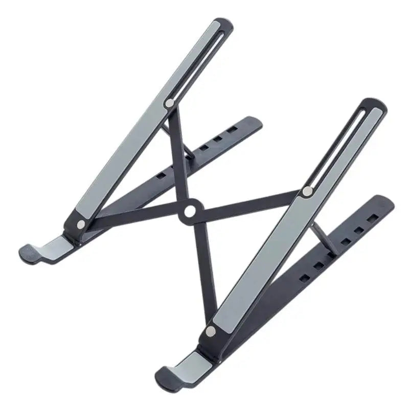 652F Vertical Laptop Stand Space Saving Desktop Holder 6 Gear Zpaxo Black CN