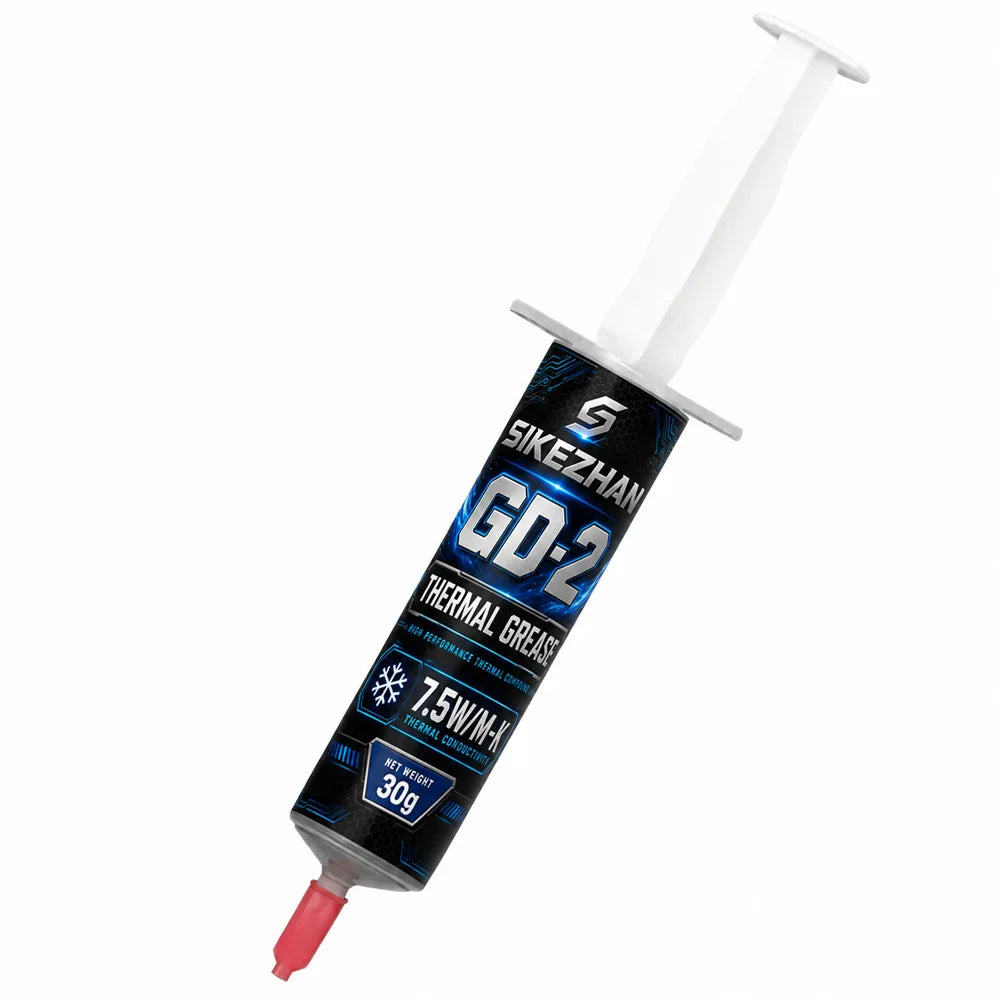 SIKEZHAN 2Pc Thermal Paste 30g Silicone Grease High Conductivity Cooling Compound for CPU GPU LED Heatsink Processor Chip Cooler Zpaxo GD-2-30g
