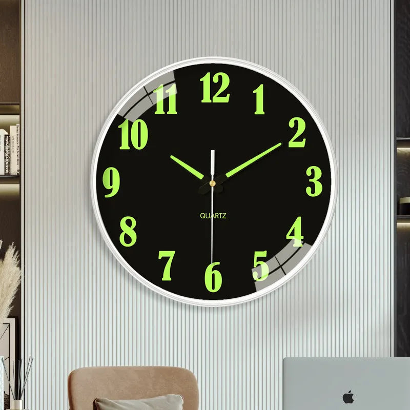 Luminous Wall Clock Mute Simple Decorative No Punch Home Decor Living