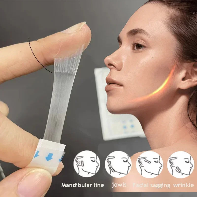 120/80/40Sheets V Lift Face Sticker Invisible Makeup Adhesive Lift Face Tape Slim Patch Breathable Sticker Lifting Tighten Chin Zpaxo