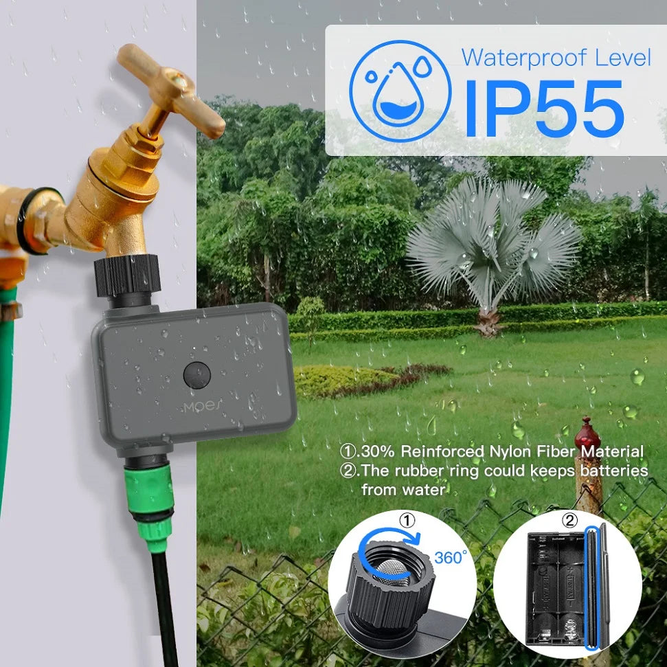 BLuetooth Valve Garden Watering System Automatic Irrigation Programmer Tuya Smart Life Home Moes Timer Sprinkler Drip Controller Zpaxo
