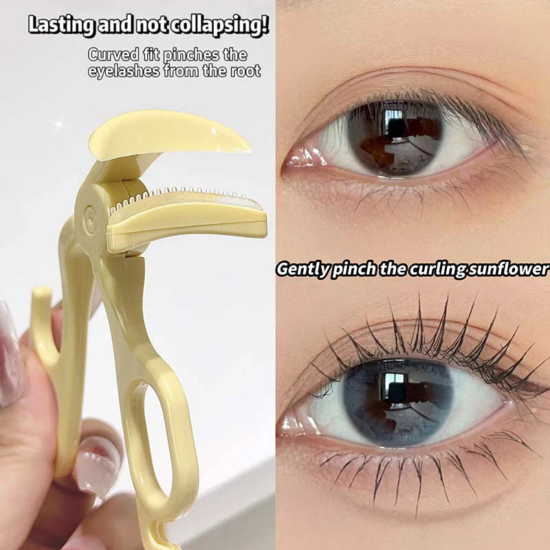 Portable Wide-angle Eyelash Clip Lasting Curler Frameless Toothed Zpaxo
