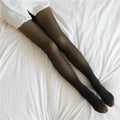 Warm Thick Thermal Tights Stockings Women Winter Sexy Translucent Pantyhose Leggings Female High Waist Elastic Slim Pantyhose Zpaxo Black full foot 320g thick fleece