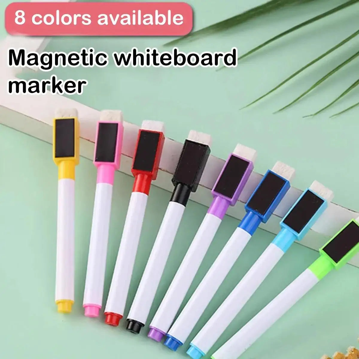 6/8Pcs Magnetic Erasable Whiteboard Pen Color Options Numbering Stationery Office Teaching Supplies For Whiteboard Student Note Zpaxo 8PCS-Mix