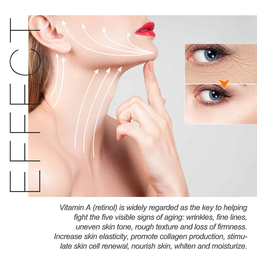 OUHOE Retinol Moisturizing Cream Anti-Wrinkle Fade Fine Lines Dark Circles Pore Tightening Moisturizing Anti-Aging Cream Zpaxo