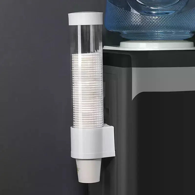 Disposable Paper Cup Dispenser Extractor Wall Mounting Plastic Holder Zpaxo