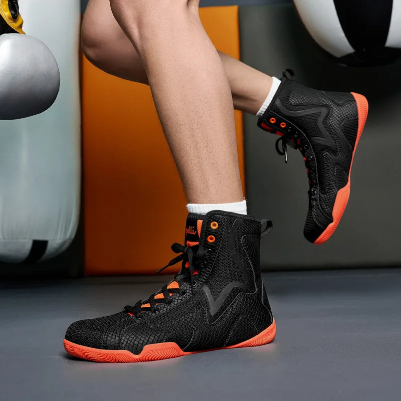Lexsan Training Wrestling Shoes Men Female Fitness Boxing Mesh Zpaxo