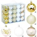 Christmas Tree Baubles Hand Painted Art Plastic Ball Holiday Party