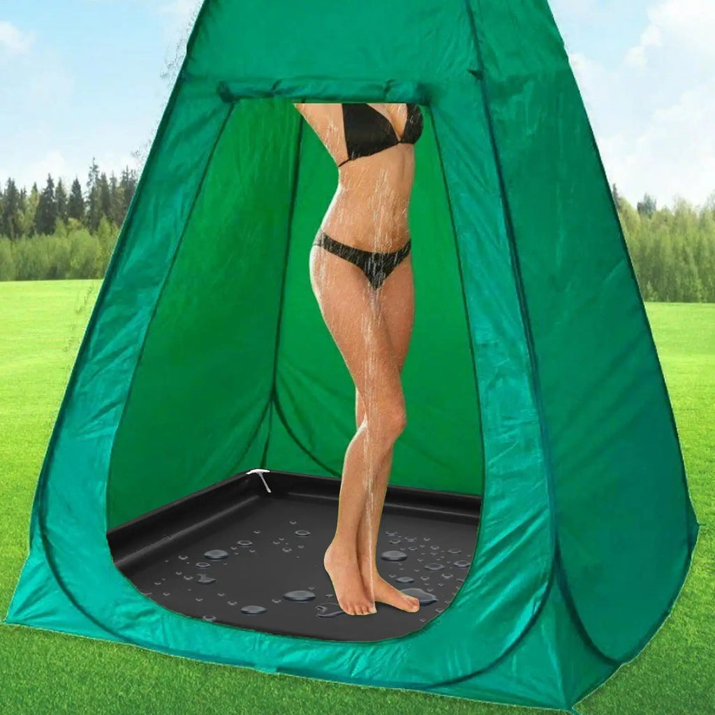 Shower Pan Drain Outdoor Standing Bath Floor Base Portable Foldable