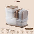 Freshness Preservation Box Plastic Lunch Kitchen Refrigerator Zpaxo Brown