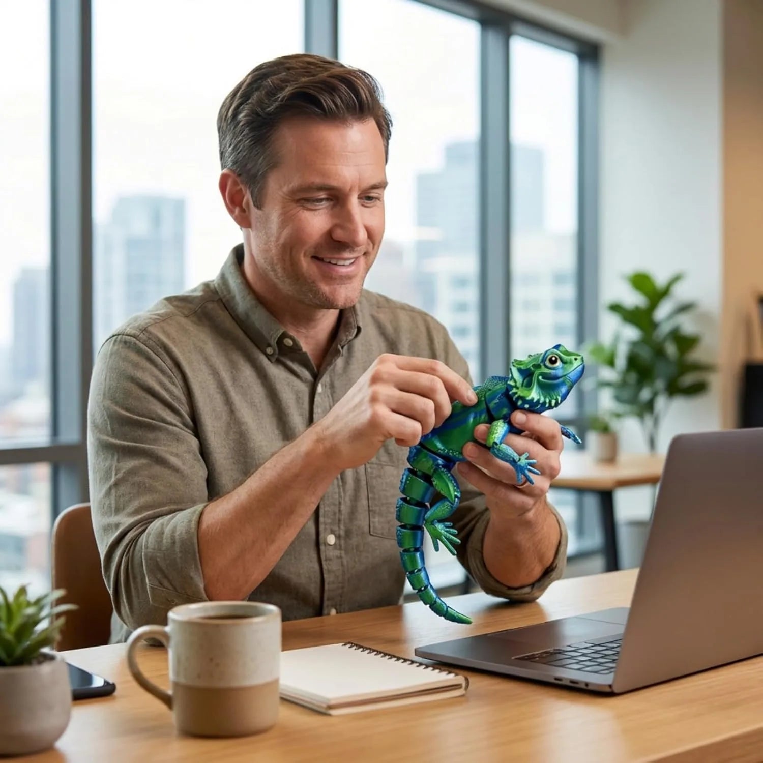 3D Printed Bearded Dragon Animals Flexible Articulated Stuff Home