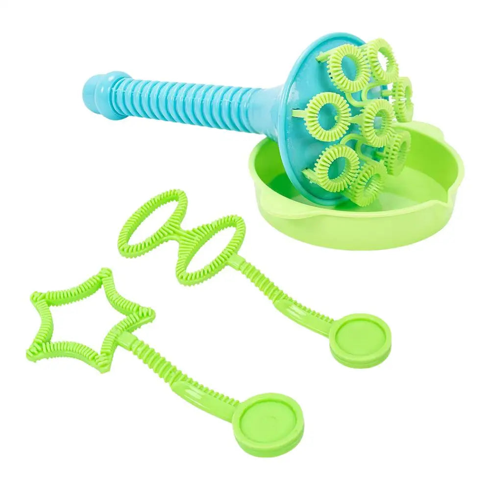 Mini Bubble Maker 8 Hole Funny Bubbles Making Toys Trumpet Bubble Wand for Kids Outdoor Bubble Stick Party Favors Summer Toys Zpaxo 1 set China Mainland