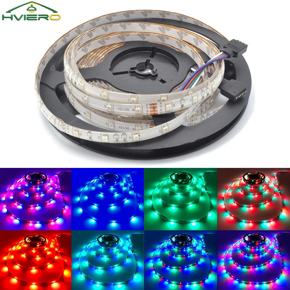 5M 300 LED SMD2835 Flexible Strip Light – RGB & White 12V LED Strip Light Zpaxo
