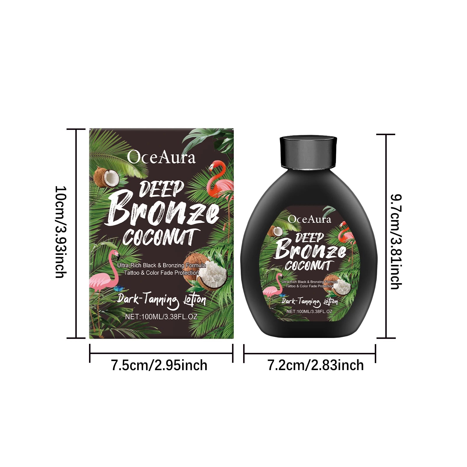 OceAura Coconut Oil Dark Tanning Lotion – Bronze Accelerator Tanning Accelerator Lotion Zpaxo