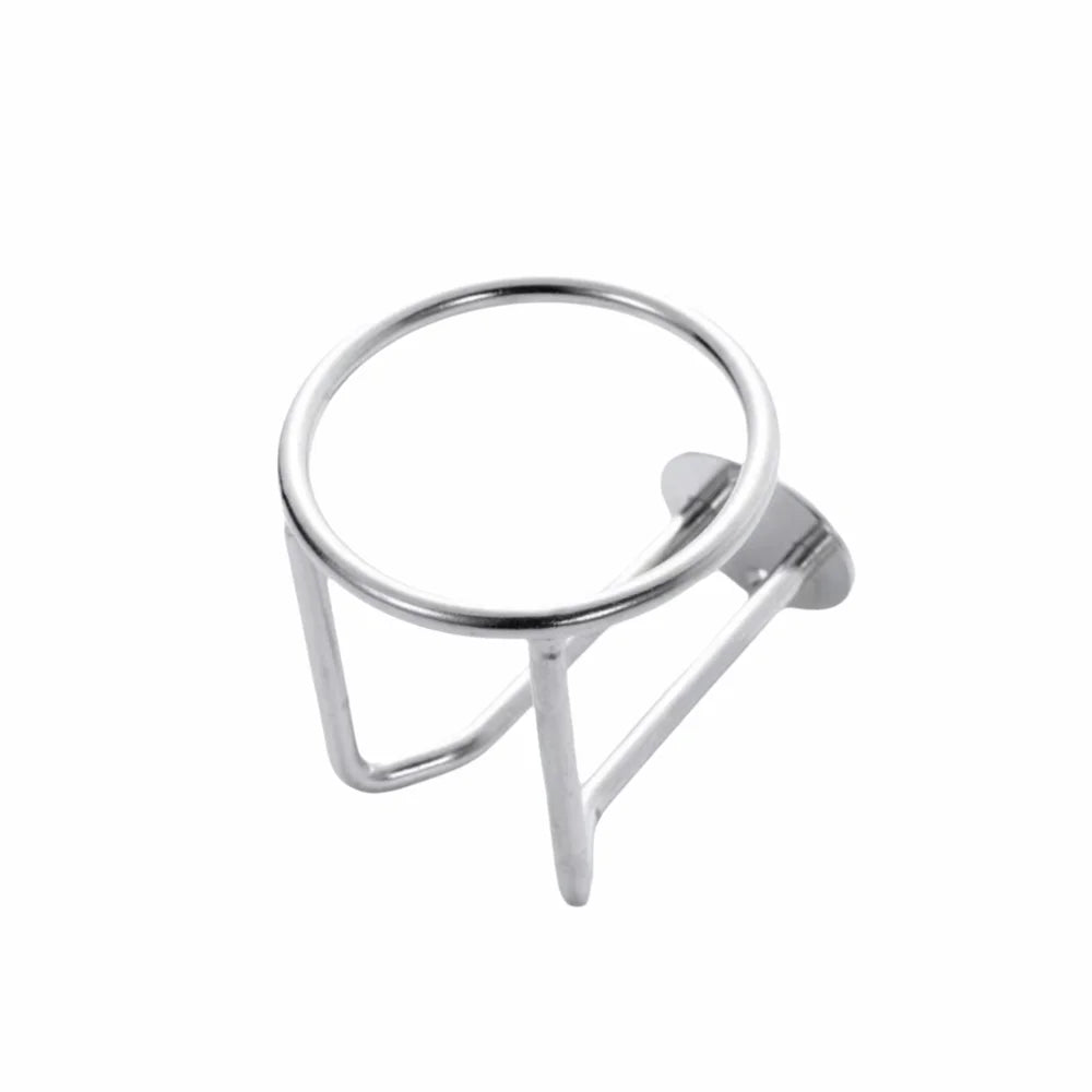 Stainless Steel Boat Ring Cup Holder Mirror Polished Closed Design Zpaxo