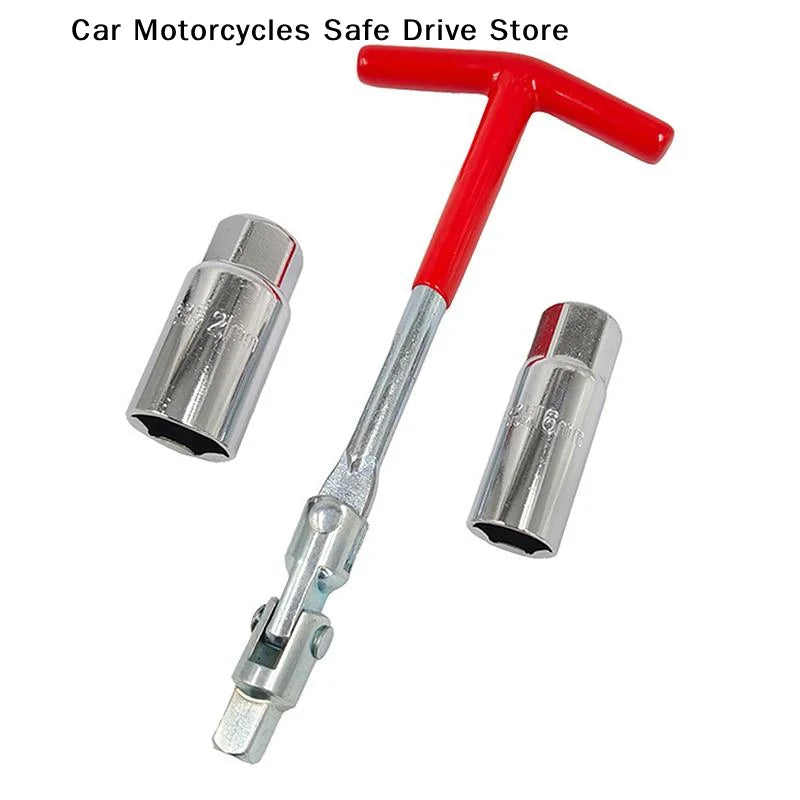 CM3 T Handle Spark Plug Wrench 14 16 Sockets Swivel Head T-handle Car