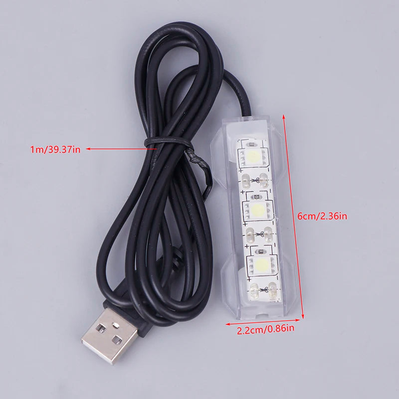 Colorful USB Aquarium Light Fish Accessory Micro Powered Remote Zpaxo A3 CN Plug