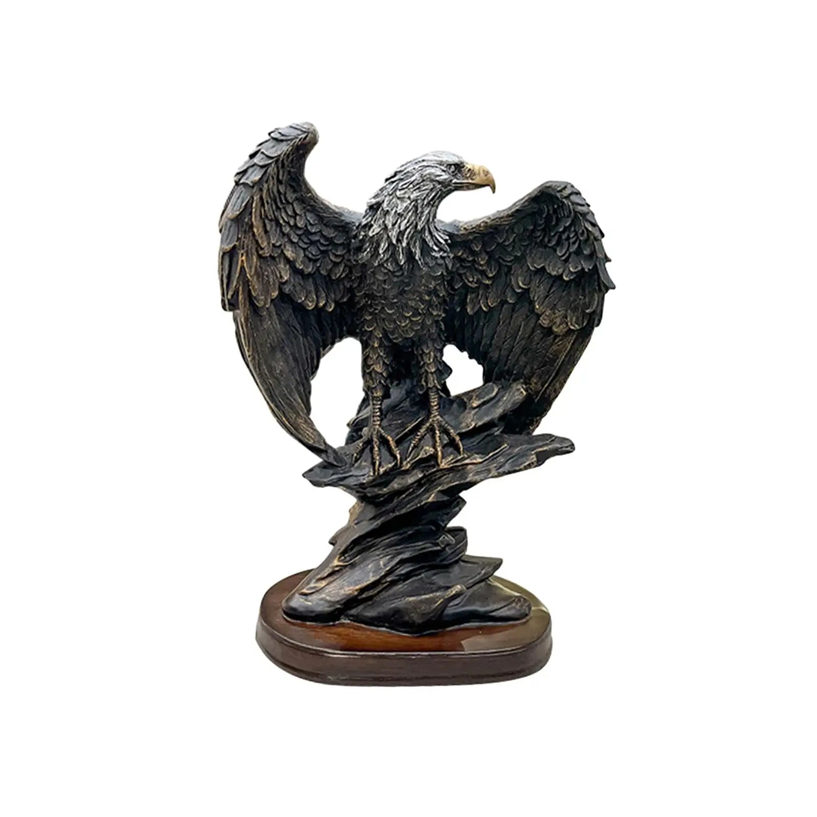Polyresin Eagle Statue – Decorative Animal Sculpture Figurine Decorative Figurine Zpaxo