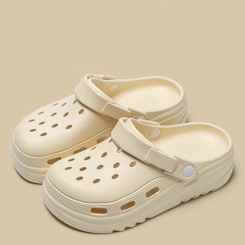Women Home Slippers Garden Clogs Shoes Men's Sandals Flip Flops Zpaxo khaki 44-45
