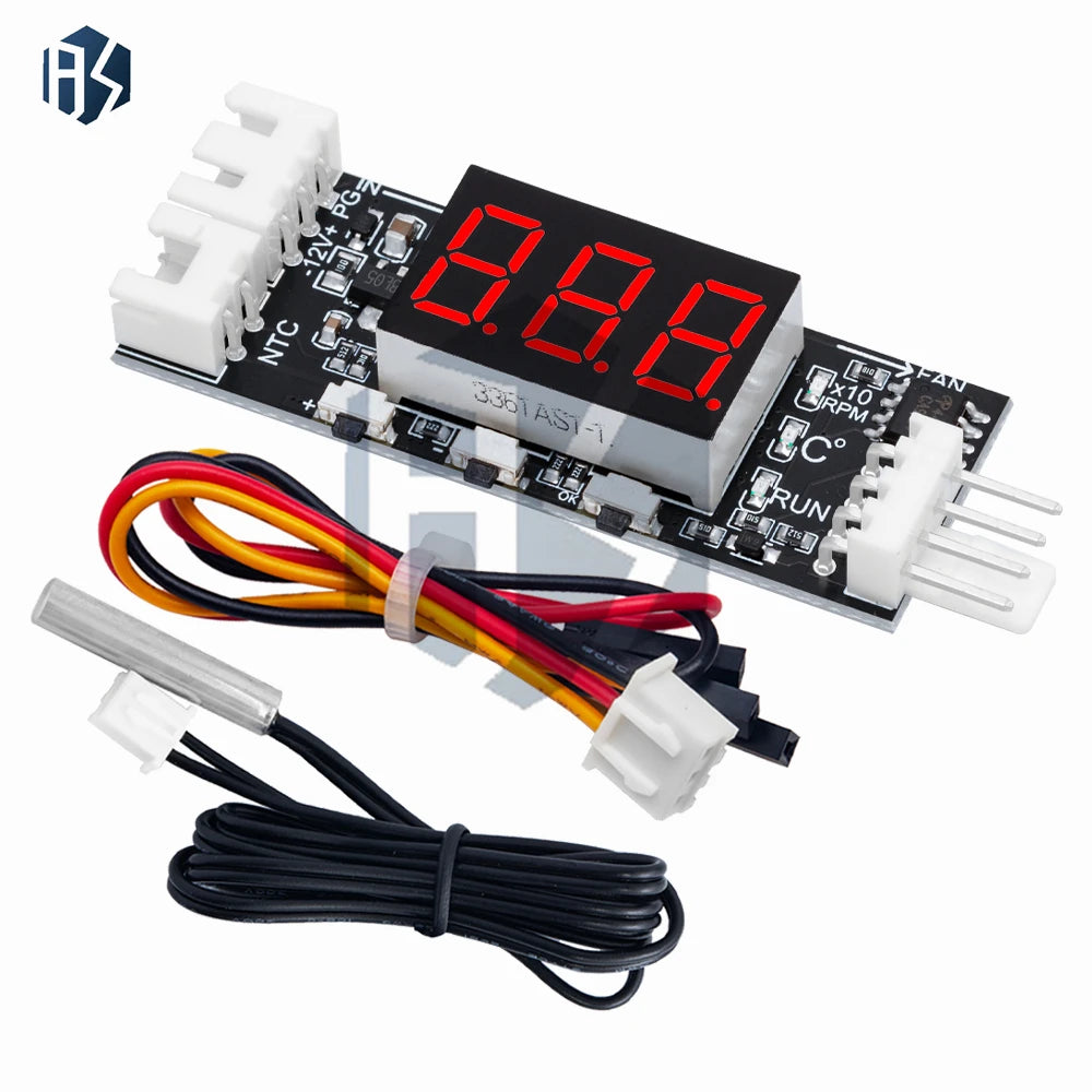 3A DC12V 4-Wire Min Temperature Controller Speed Governor Fan Motor Zpaxo