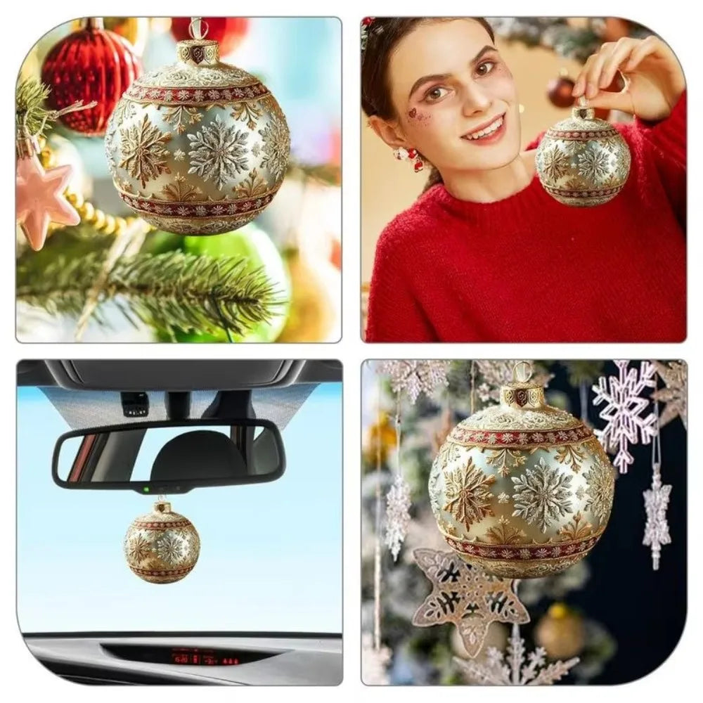 2D Acrylic Christmas Ornaments – 7-Piece Flat Pendant Set Christmas Ornament Set Zpaxo