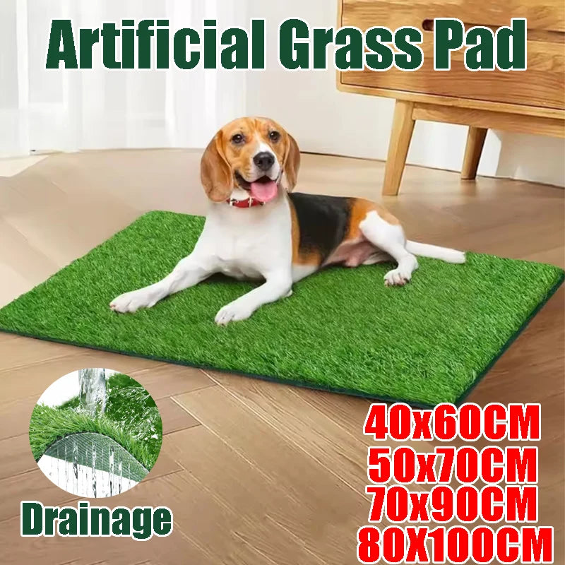 Artificial Grass Pad Pets Dog Potty Training Turf Mat Indoor Reusable