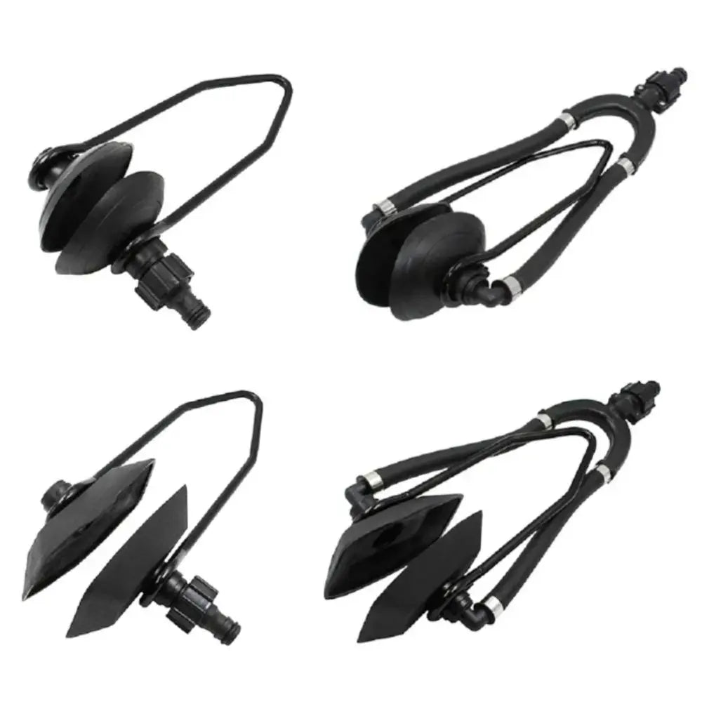 Universal Outboard Motor Water Flusher Dual Water Feed Large Rectangular Engine Flusher Sand Salt Flush Round Ear Cups Zpaxo
