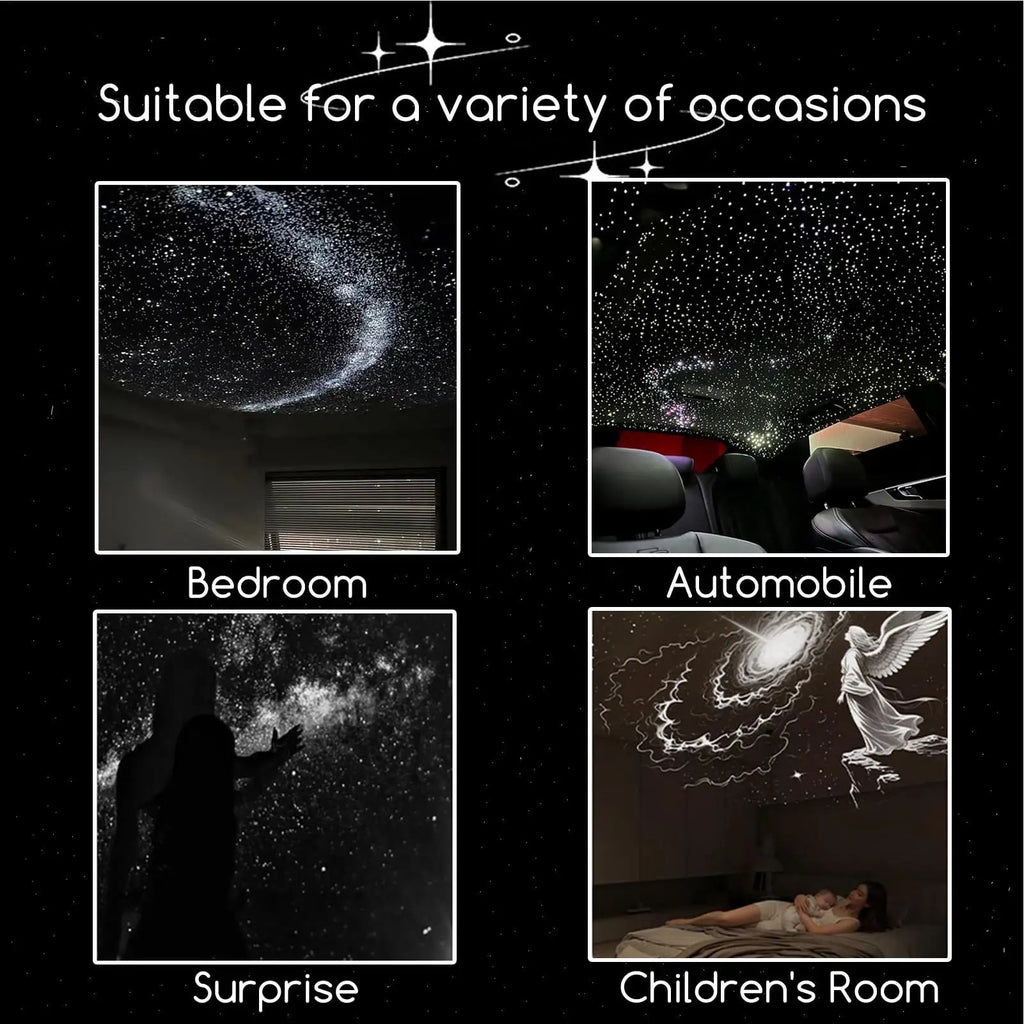 1 Usb Mini Galaxy Star Projector Night Light 12 Films Starry Sky
