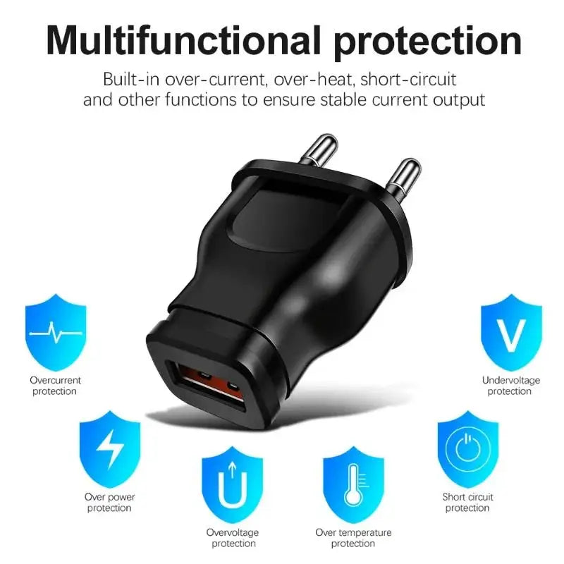 Universal Mobile Phone Charger 5V 1A USB Charger Mini Power Adapter US/EU Travel Wall Charger Port Plug For iPhone Xiaomi Huawei Zpaxo