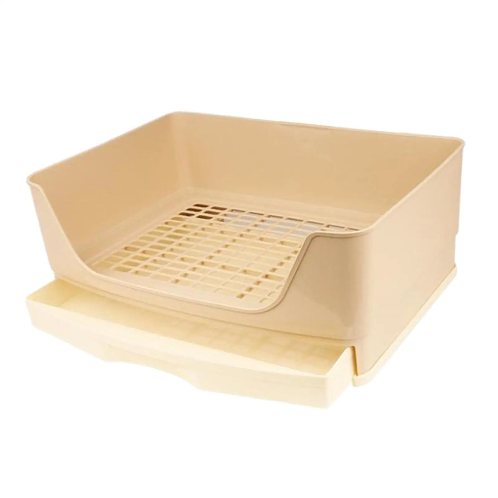 Rabbit Litter Box Portable Non Slip Bottom Pan Bunny Potty Trainer Corner for Chinchillas Ferrets Small Animals Pet Accessories Zpaxo Beige