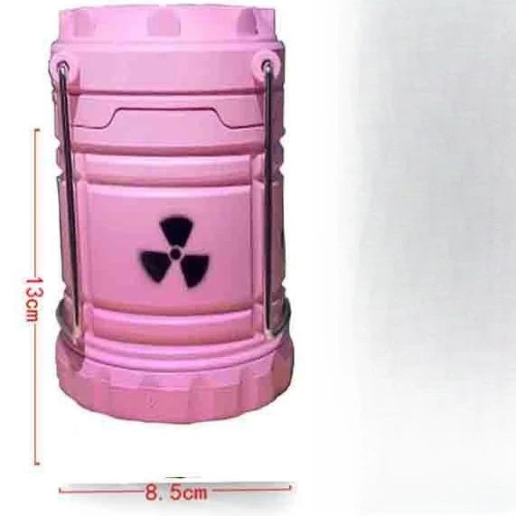 Festive Atmosphere Decoration Creative Resin Crafts Simulation Nuclear Reactor Image Night Lighting Hand-held Lamp Birthday Gift Zpaxo Pink light