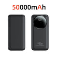 5000000mAh Power Bank 140W Super Fast Charging Powerbank Portable External Battery Charger for iPhone Huawei Samsung Zpaxo Black 50000mAh Above 100000mAh