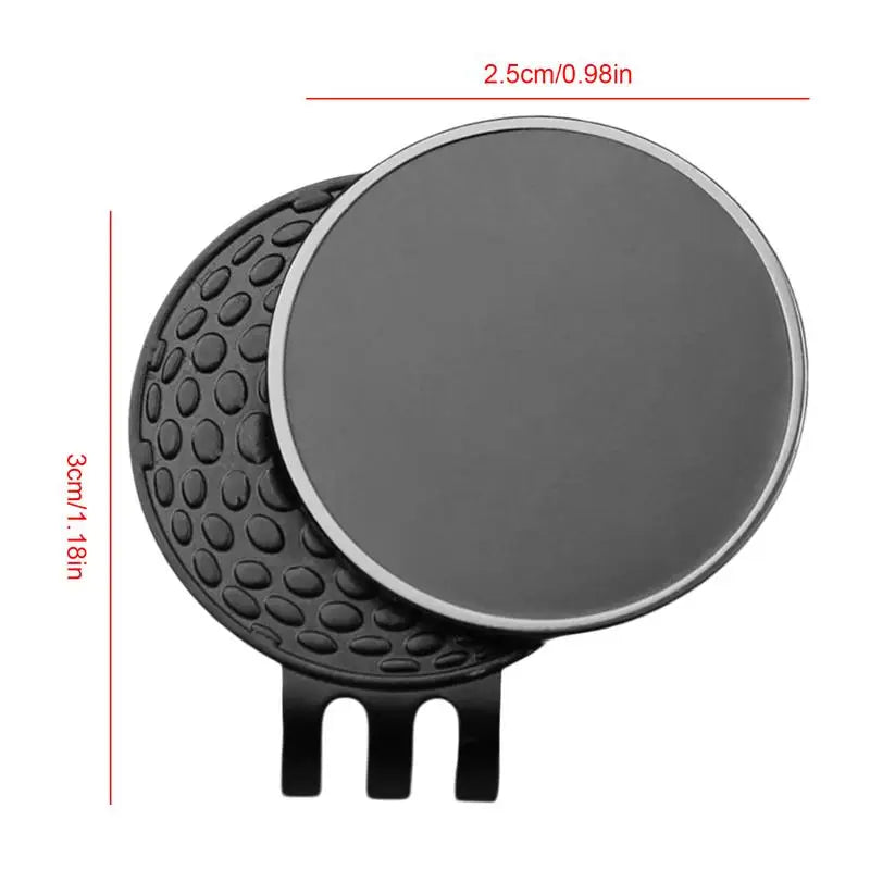 Golf Ball Marker Hat Clip Metal Magnetic Belt Pocket Clip-on Outdoor