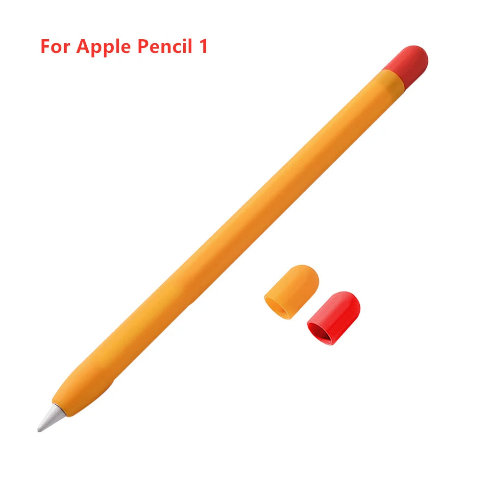 Soft Silicone Pen Cover Protector For Apple Pencil 1st 2nd Generation Touchscreen Stylus Pen 2 1 Anti Slip Protective Case Cover Zpaxo Pencil 1st Yellow
