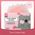 100pcs Fragrance Facial Oil Absorbing Paper facial absorbent paper Face Oil Absorbing Sheets Makeup Tools Skin Care for Women Zpaxo Rose 100pcs