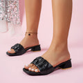 2025 New Summer Sandals Travel Women Shoes New Sandal Sole Durable Sandal Ladies Outdoor Beach Slippers Platform Sandals 35-43 Zpaxo black 2 36