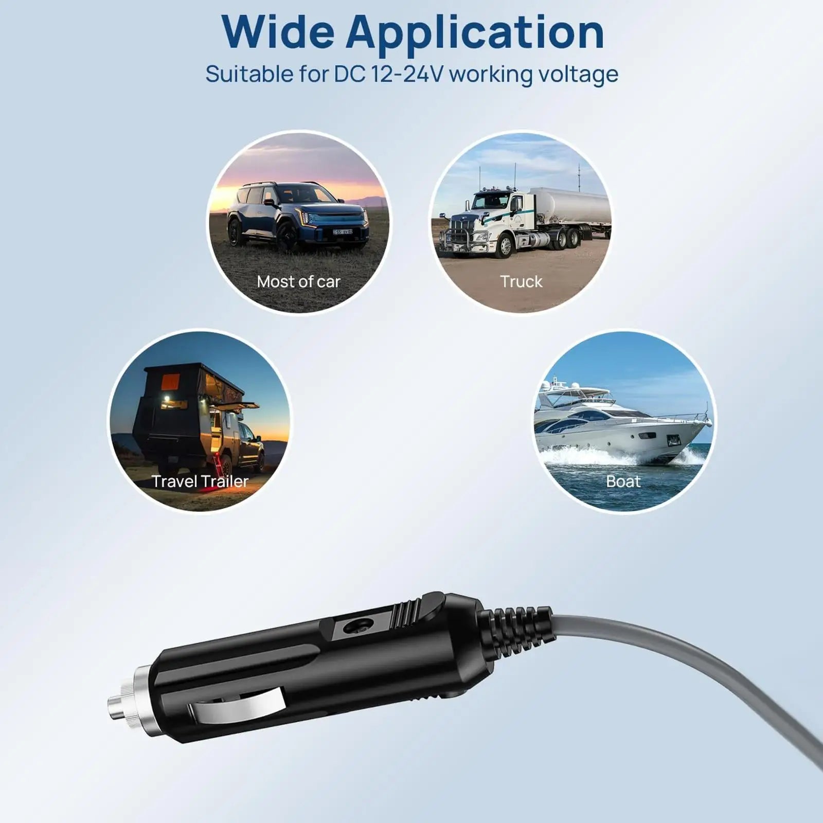 For Starlink DC Power Cable Direct to Cigarette 12V Adapter Power Cable for 16FT/5M Starlink Mini Waterproof DC Male to Lighter Zpaxo
