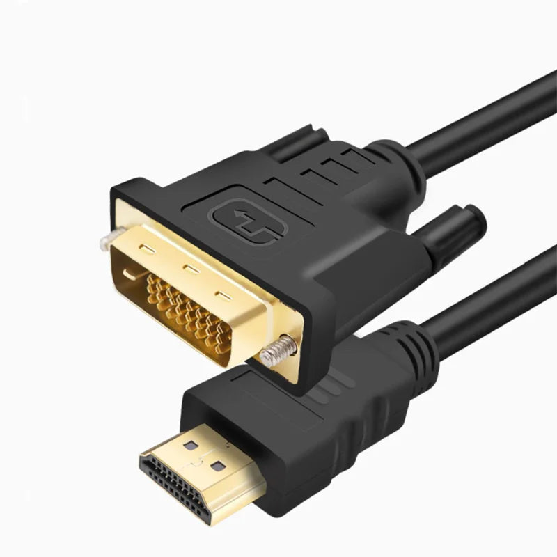 DVI HD HDTV 24+1 Male Cable Digital Video Adapter Laptop Computer Zpaxo