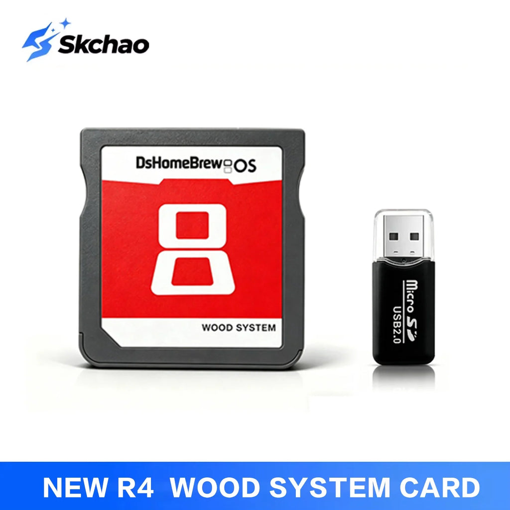 R4 Games Memory Card for 3DS Game Downloadable Flashcard Video Game Compatible with NDS MD GB GBC FC PCE Self Support Zpaxo