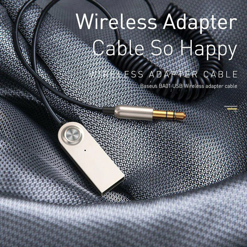Bluetooth 5.0 AUX Adapter – 3.5mm Car Audio Receiver Dongle