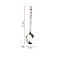 Korean Deer Embossed 304 Stainless Steel Long Handle Spoon Kitchen Spoon Zpaxo No horned deer Red
