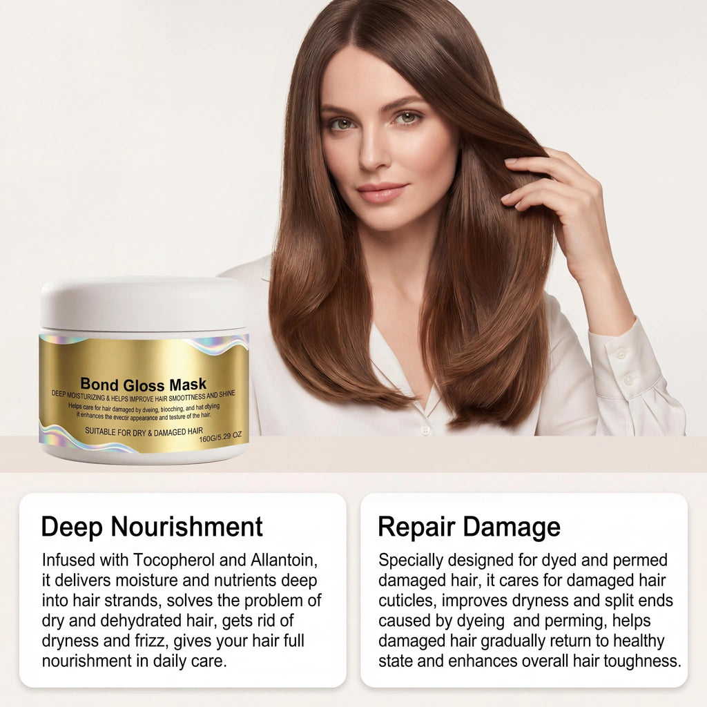 Bond Gloss Deep Conditioning Hair Mask – Keratin & Vitamin E Deep Conditioning Hair Mask Zpaxo
