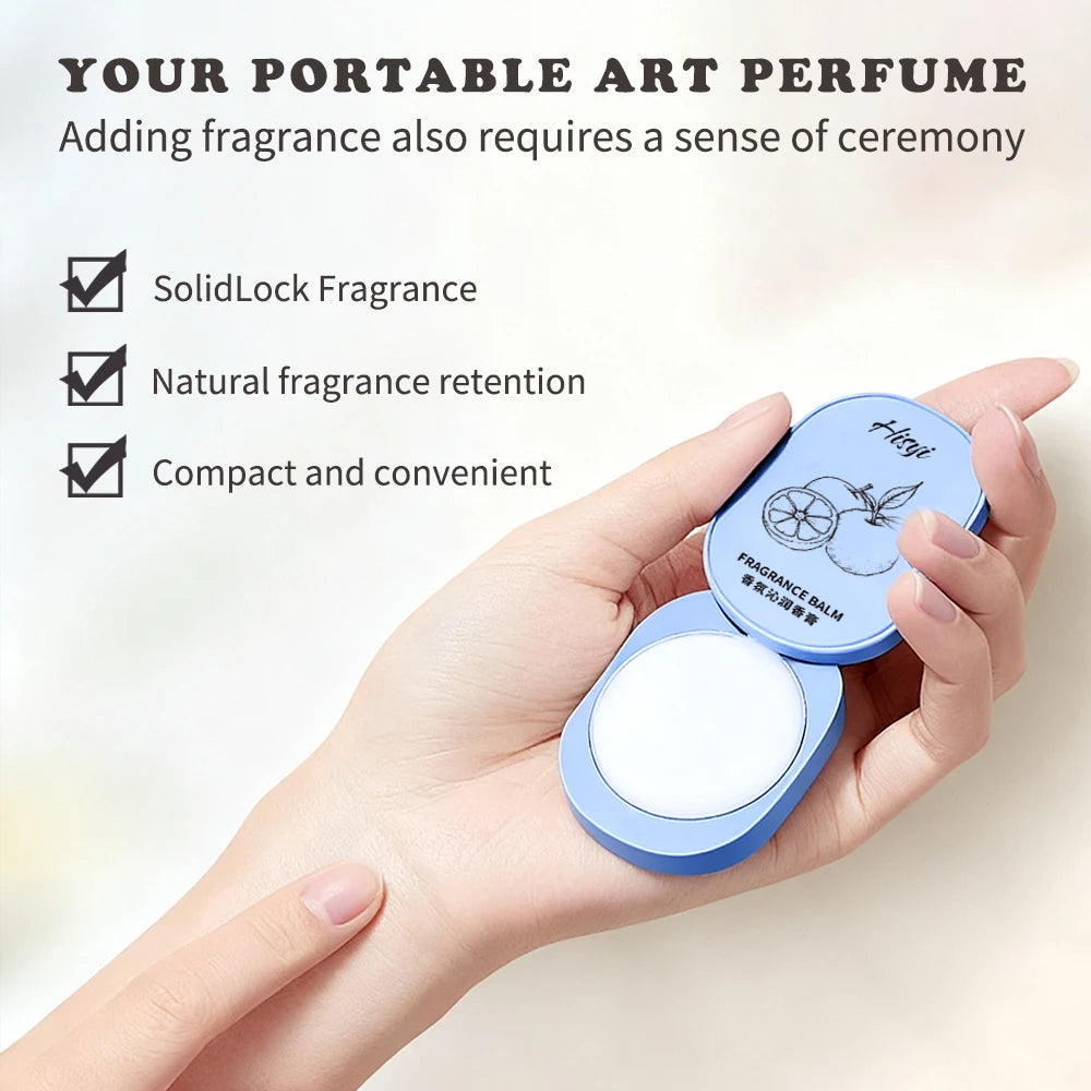 Solid Perfume Balm – Long-Lasting Floral Scents, Vegan, Compact, Face/Hands/Body Use, Unisex, Certified, Skin-Friendly Zpaxo
