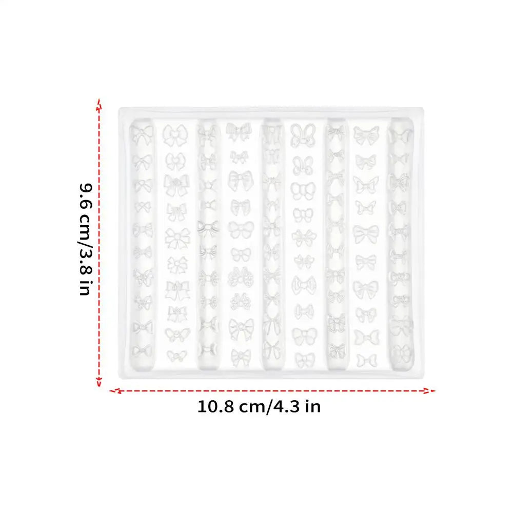 Silicone 3D Bow Mold Reusable DIY Decoration Manicure Design Tool