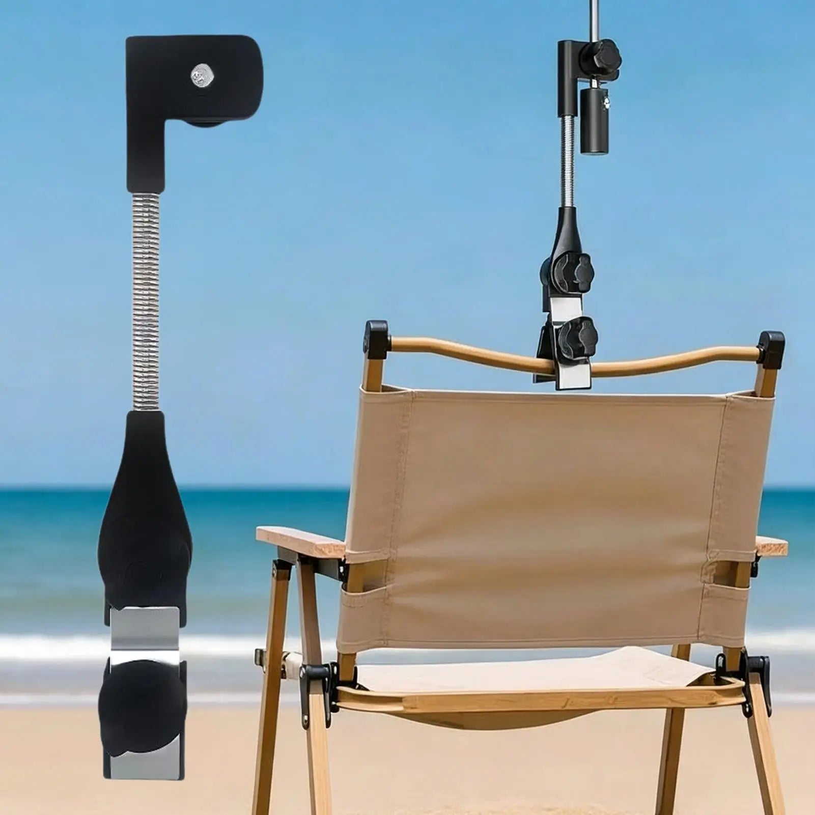 Umbrella Clamp For Chair Wheelchair Sun Shade Support Camping Chair Sunshade Support For Patio Picnic Balcony Lawn Beach Camping Zpaxo